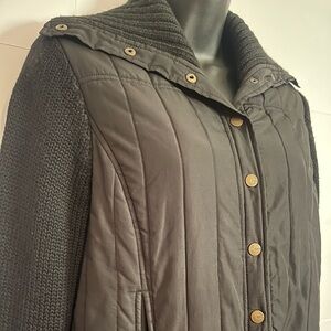 BCBGMaxAzria Black Quilted Jacket